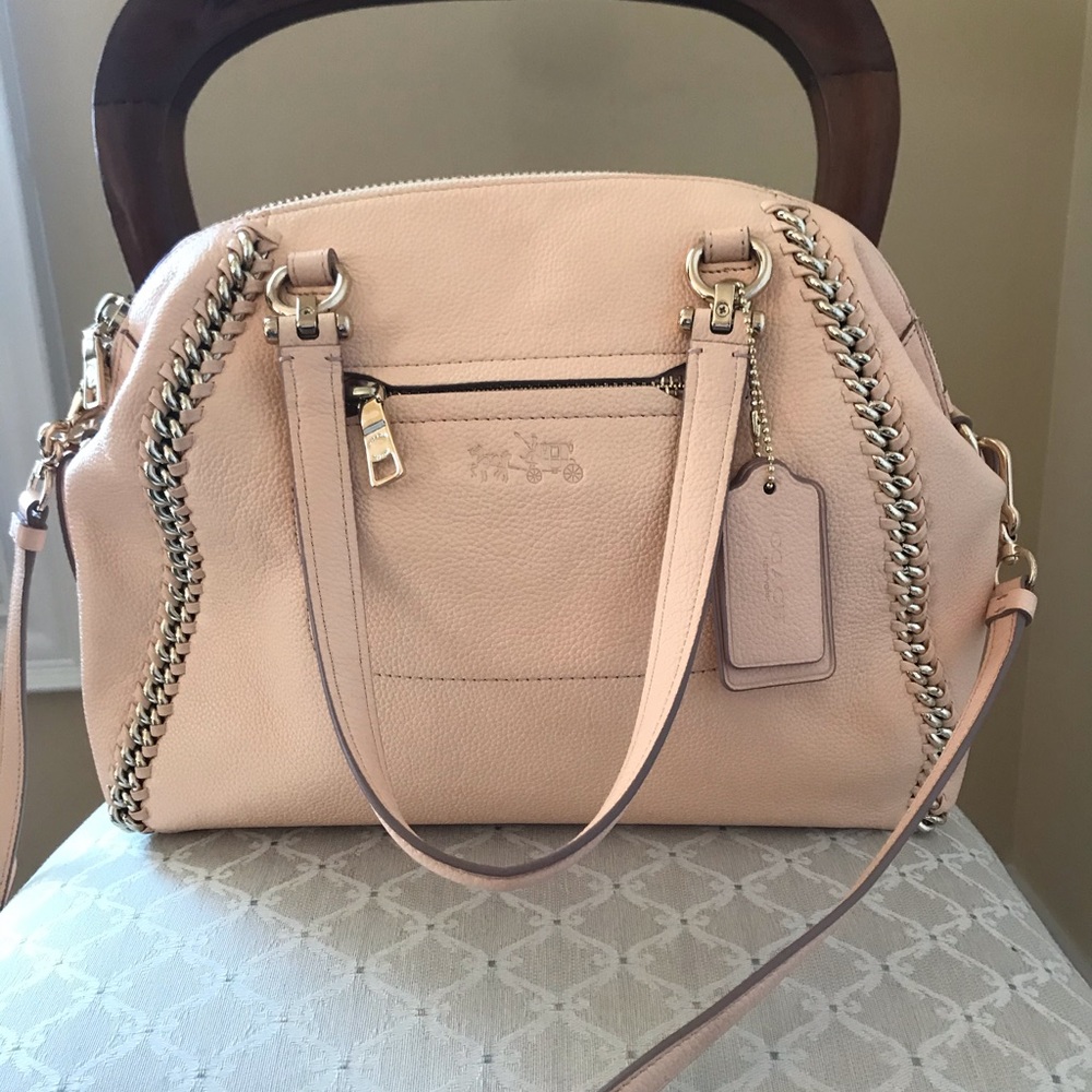 Coach Handbag - excellent condition - peach/coral shade